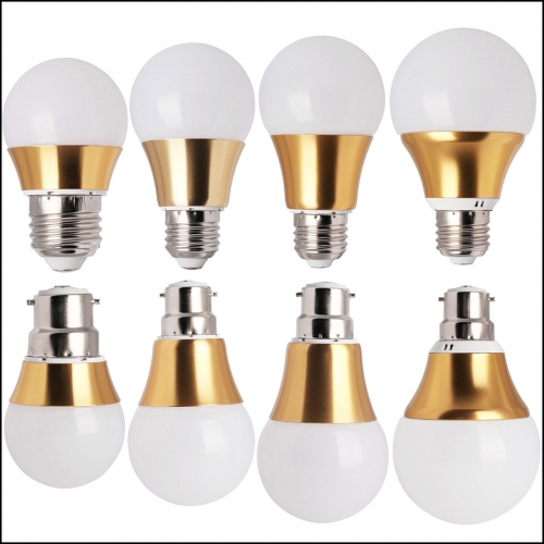 Type 4: E27 B22 Gloden Cover LED Globe Bulb