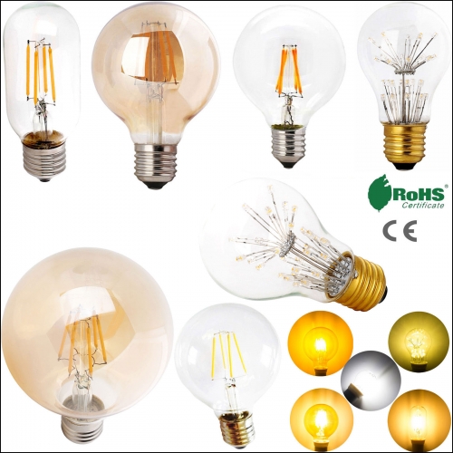 G95 G80 A60 LED Filament Bulb