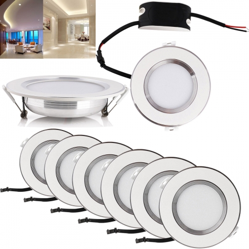 LED Recessed Ceiling Panel Down Lights Fixture 6W 8W 10W 12W 15W 18W Bulb Lamp