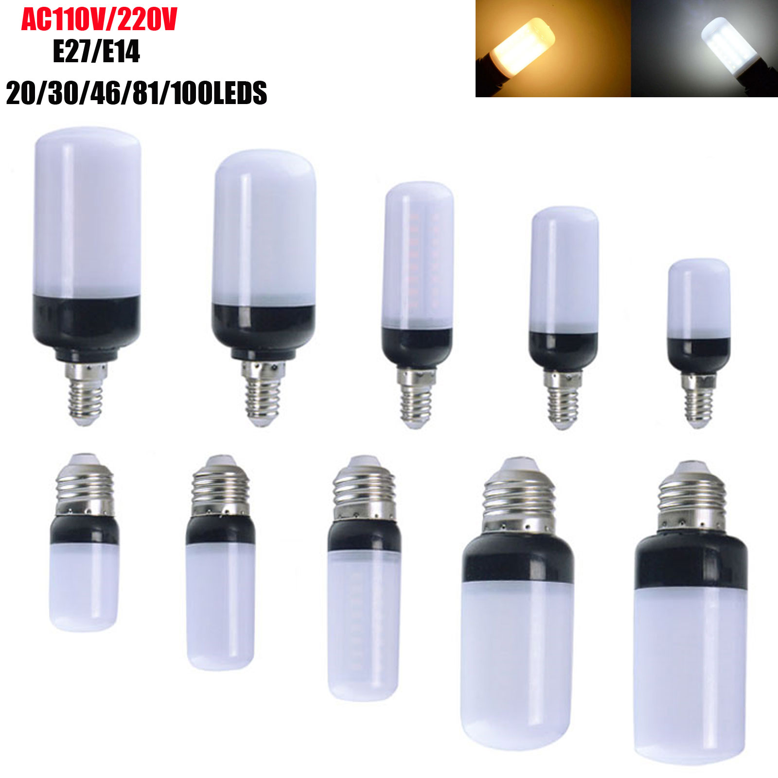 E E W Led Corn Bulb Smd Led Light Lamp V V Smart Ic