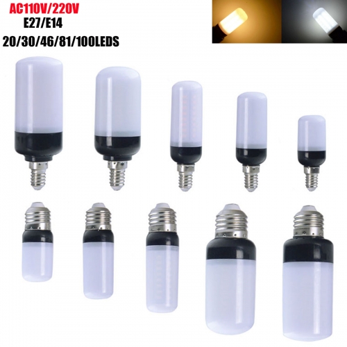 E27 E14 5-15W Led Corn Bulb SMD 5736 LED Light Lamp 110V 220V Smart IC Power Indoor Lighting