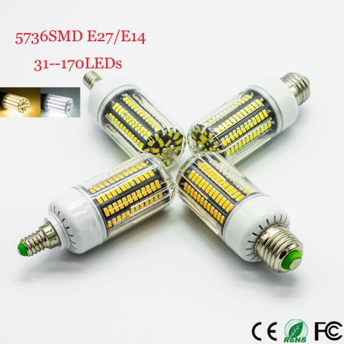 Anti-Strobe Design LED Corn Bulb lamp 9/12/15/20W E27 E14 220V 5736 Indoor Light