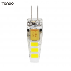 G4 G9 Silicone Crystal LED Corn Bulb 3W 4W 6W 8W Spotlight Lamp 220V AC / DC 12V