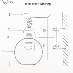 Wall Lamp E27 Base Fixture Sconce Hallway Modern Bedroom Home Indoor Decor Light