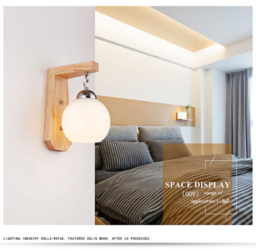 Wall Lamp E27 Base Fixture Sconce Hallway Modern Bedroom Home Indoor Decor Light