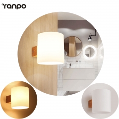 Modern Wooden Wall Lamp E14 Base Sconce Hallway Bedroom Home Indoor Decor Lights