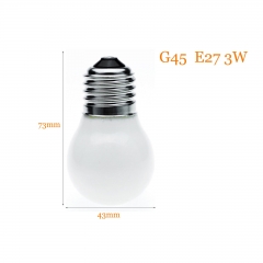 Mini LED Light Bulb E27 3W G45 AC 220V Energy Saving Lamp Chandeliers Lighting