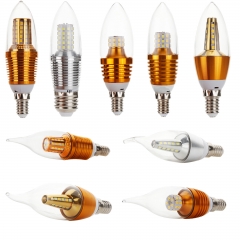 LED Bulb Chandelier Candle Light E14 E27 30W 50W 60W 70W Equivalent Lamp 220V