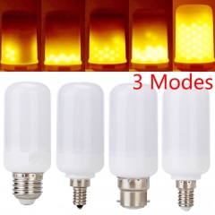 E27 E14 LED Burning Flicker Flame Effect Fire Light Bulb E12 B22 Decorative Lamp
