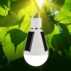 Waterproof LED Solar Light Bulb 7W E27 fo Tent Camping Fishing Lamp Rechargeable