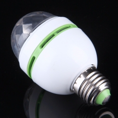 Ranpo E27 3W RGB LED Crystal Ball Rotating Stage Light Bulbs Disco Party Xmas Lamp