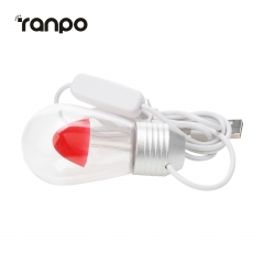 Ranpo USB Magnet-lamp Mushroom Mini Bulb 3W LED Night Light DC 5V Cool White For Decor