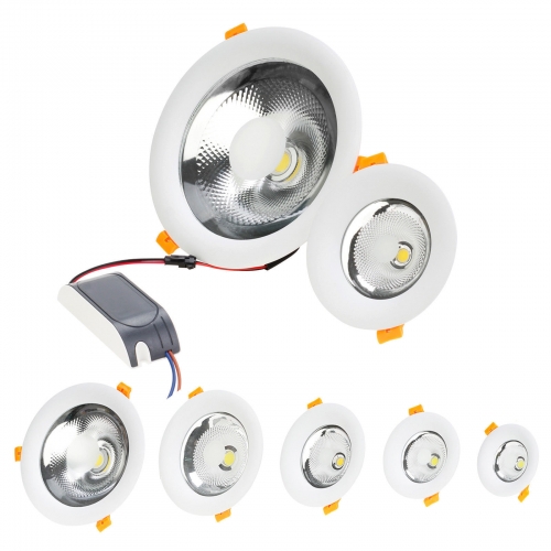 RANPO LED Recessed Ceiling Downlights Spotlights 3W 5W 10W 12W 18W 24W COB Bulbs lamps