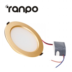 RANPO LED Ceiling Lights Matte Light Guide Plate 3W 5W 7W 9W 12W Recessed Downlight