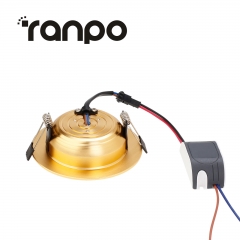 RANPO LED Ceiling Lights Matte Light Guide Plate 3W 5W 7W 9W 12W Recessed Downlight