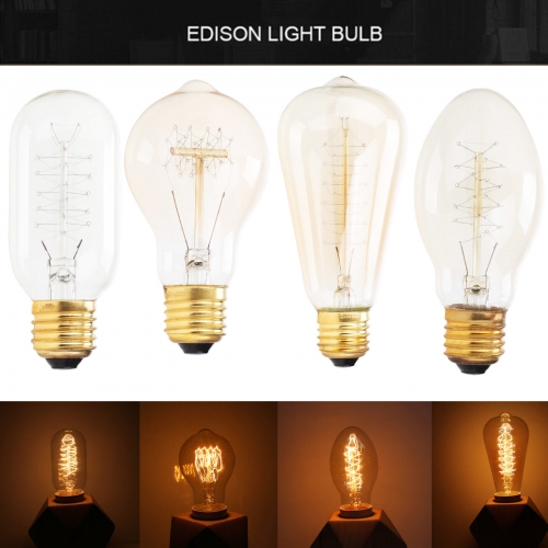 Ranpo E27 220V 40W Vintage Retro Filament Light Bulbs Industrial Style Edison Lamp