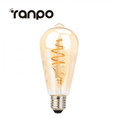 Ranpo Vintage Retro Edison LED Filament Light Bulbs E27 4W 5W 6W 220V home decor Lamp