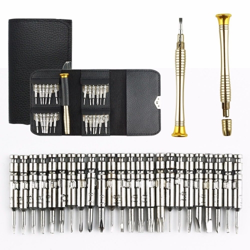 Ranpo 25 in 1 Mini Precision Screwdriver Set Wallet Kit Repair Tools For iPhone Watch