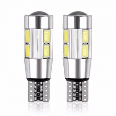 Ranpo 2x T10 Car Side LED Light Bulbs Canbus Error Free Xenon 10 SMD LED 501 W5W WEDGE