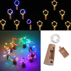 Ranpo 10 20 30 LED Copper Wire String Light Cork Shaped Wine Bottle For Xmas Decor RH4