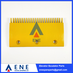 Escalator Aluminium Yellow Comb Plate