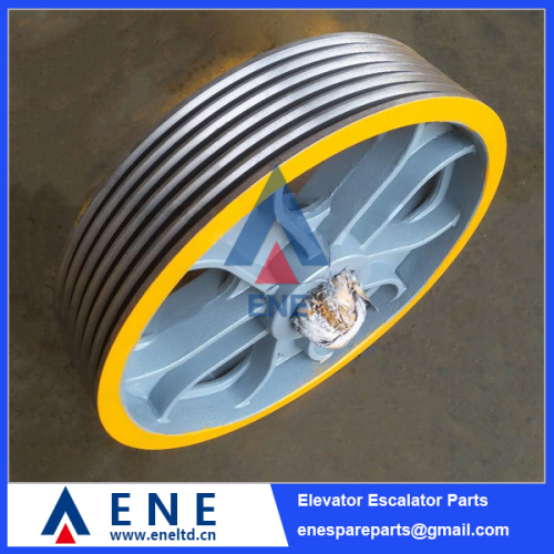 W163 Elevator Traction Sheave Drive Pulley