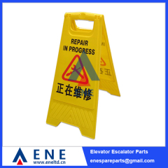 Elevator Escalator Warning Stand Sign Repair Notice