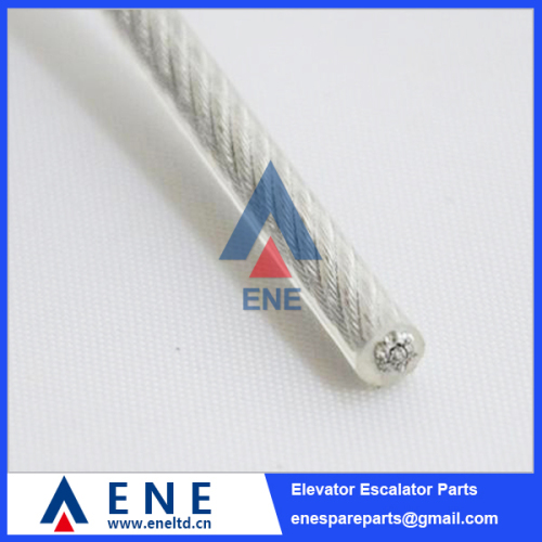 8mm Elevator Wire Rope with Rubber Shell