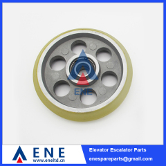 160mm Elevator Guide Roller PU Material