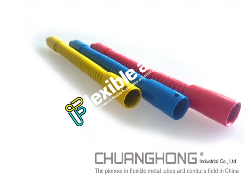 Flexible color painted gooseneck tube