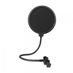 Studio Wind Screen Pop Filter Mask Shield-Studio Pop Filter/360 degree Flexible Gooseneck Holder Microphone Pop Filter