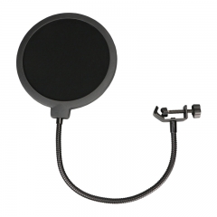 Studio Wind Screen Pop Filter Mask Shield-Studio Pop Filter/360 degree Flexible Gooseneck Holder Microphone Pop Filter