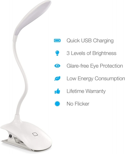 LED Clip On Reading Lamp