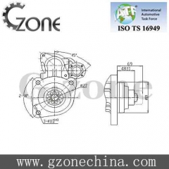 Daewoo Starter Replacement for Daewoo 215-9