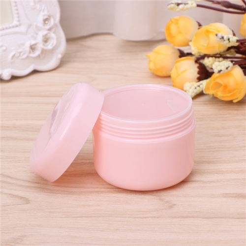 100pcs/lot 10g plastic empty small cosmetic jar refillable mini makeup container for eye cream