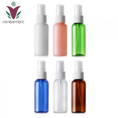 50pcs/lot 60ml PET empty refillable perfume atomizer bottle , plastic mist spray bottle container for cosmetic packaging