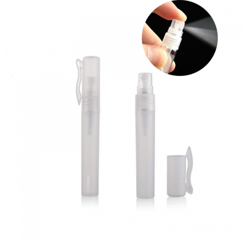 50pcs/lot 8ml plastic empty refillable Hand Sanitizer Spray bottles,  small perfume pen shape spray atomizer