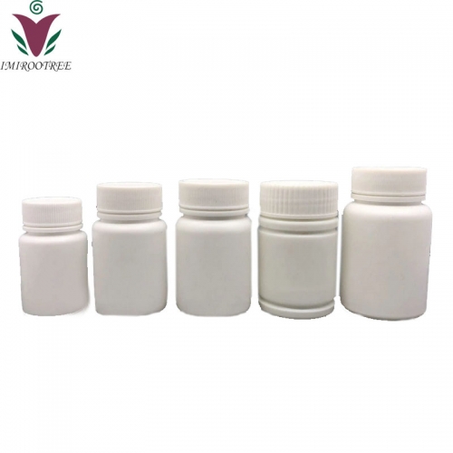 100pcs/lot 60cc 60ml HDPE white Capsule bottle, Plastic empty pill Powder container with Screw Cap