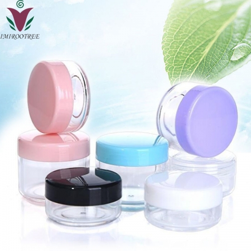 100pcs/lot 30g plastic clear cream jar, empty cosmetic Transparent jar container for  skin care cream