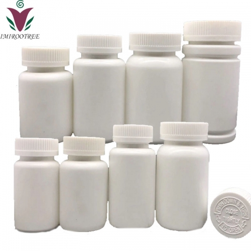 Free shipping 100pcs/lot 15ml HDPE Empty plastic refillable Pharmaceutical pill bottles container with screw cap