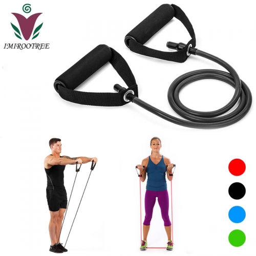 Unisex Yoga Pull Rope Elastic Resistance Bands Fitness Rope for Fitness Equipment Expander Exercise Tube Training Set