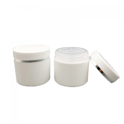 16pcs/lot 30g double layer face mask cosmetic jar,  plastic empty refillable container for skin care cream