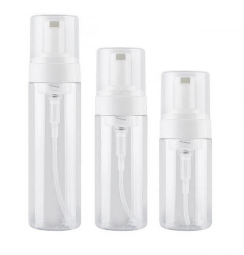 100pcs/lot 50ml PET plastic foaming bottles , empty foam soap pump refillable bottles with bulk price