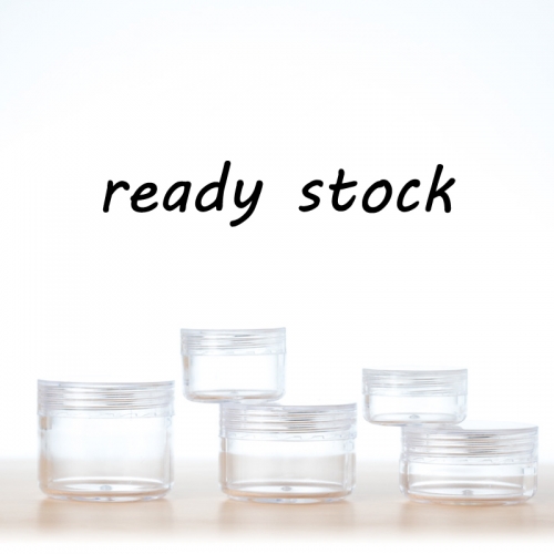 50pcs/lot 15g empty cream jar,  clear plastic jar with screw cap