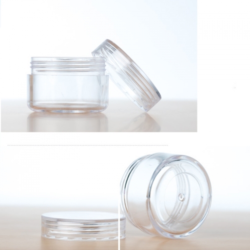 10pcs/lot 10g Black Lid Empty Jar,  plastic cosmetic jar for skin care cream