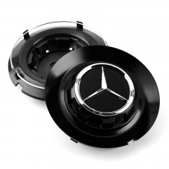 mercedes benz black center caps