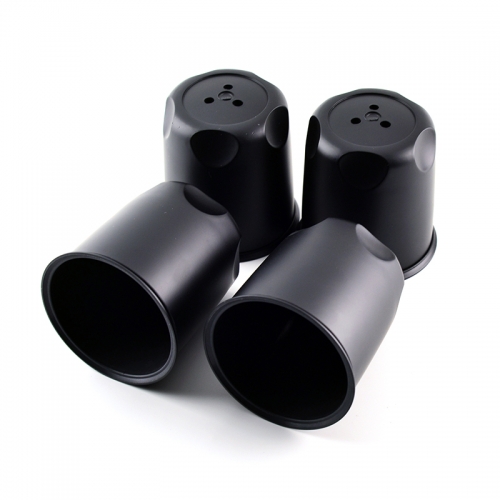 4-Pack American Racing 3.27-Inch Push-Thru Plastic Center Caps – Matte Black – For 5/6 Lug Rims (Check Fitment)
