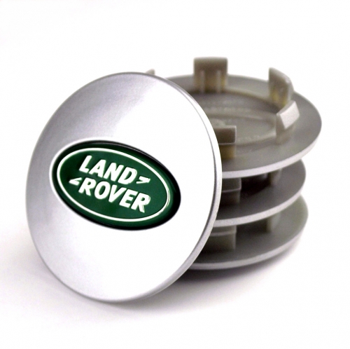 4pcs Land Rover 62mm 2 7/16in Wheel Center Caps Green Center