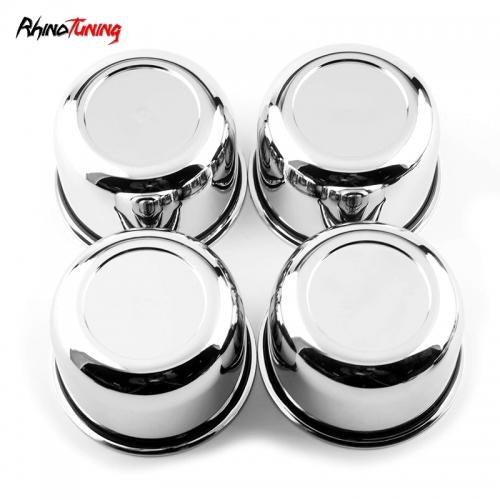 83mm 3.25in Universal Truck Wheels Center Caps Chrome