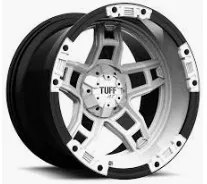 5pcs(1set) TUFF T-10 Wheel Trim Strip Kit Silver Plating- 20214952 4 format,webp